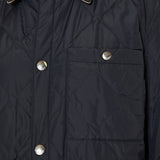 Reversible quilted nylon overshirt