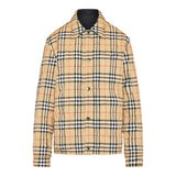 Reversible quilted nylon overshirt