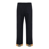 Straight-leg cotton-twill trousers