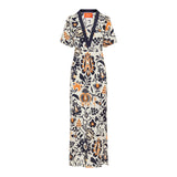 Marlene printed long dress