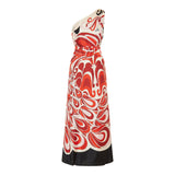 Roy Phoenix Placée print silk dress
