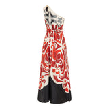Roy Phoenix Placée print silk dress