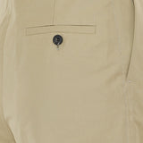 Pleated cotton trousers