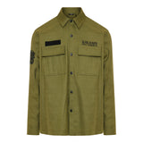 Logo printed long-sleeved shirt