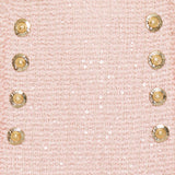 Short sequinned tweed skirt