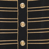 Lurex-thread pencil skirt