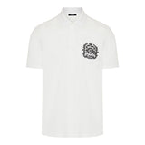 Écusson print polo shirt