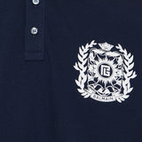 Écusson print polo shirt