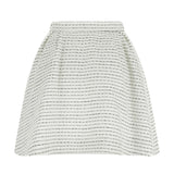 Tweed pleated mini skirt