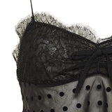 Bow-embellished silk georgette top