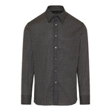 Geometric cotton voile shirt