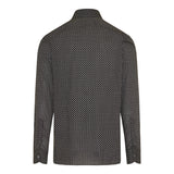 Geometric cotton voile shirt