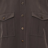Military shirt with front pockets