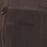 Pleated silk crepe de chine straight-leg trousers