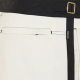 straight-leg mid-length striped swim shorts