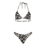Triangle printed bikini