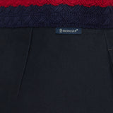 Cotton gabardine pleated mini skirt