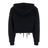 Padded-front cotton cardigan