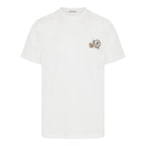 Double logo patch cotton t-shirt