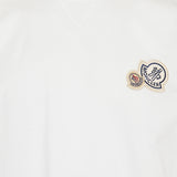 Double logo patch cotton t-shirt