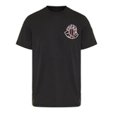 Overlapped logo cotton t-shirt