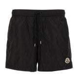 Logo patch drawstring swim shorts