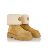 Aurea suede-shearling boots
