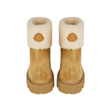 Aurea suede-shearling boots