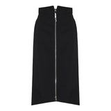 x Edward Enninful cotton gabardine midi skirt