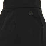 x Edward Enninful cotton gabardine midi skirt