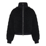 x Edward Enninful wool-blend zip-up cardigan