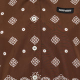 Bandana-printed short-sleeved shirt