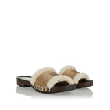 Suede clogs