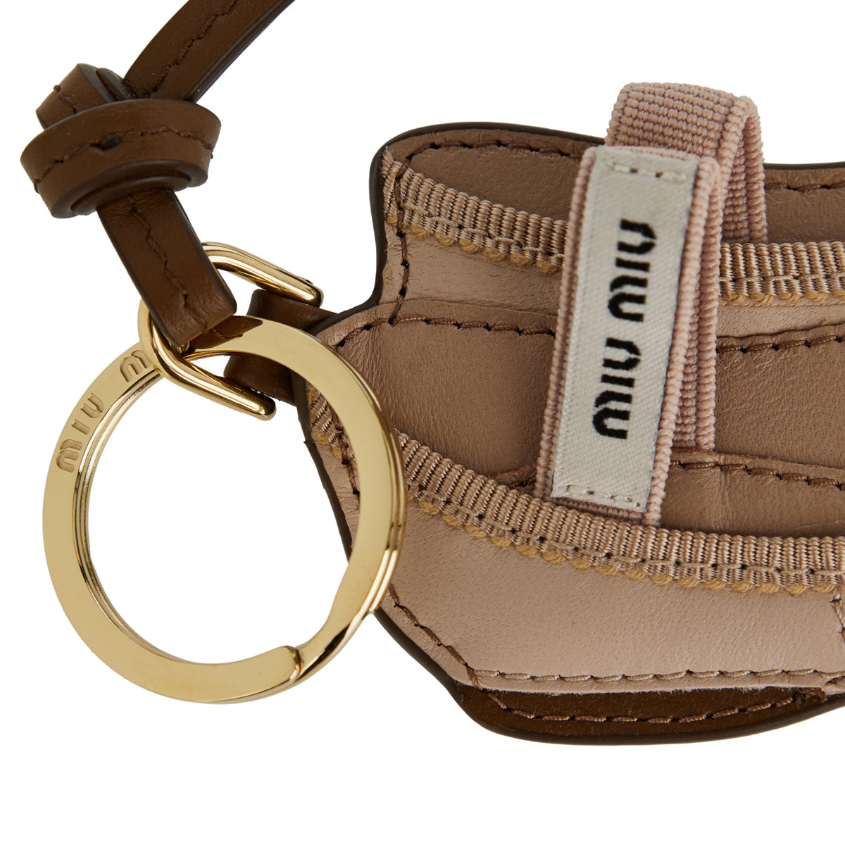MIU MIU Miu ballet leather keychain accessory – Luisa World