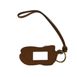Miu ballet leather keychain accessory