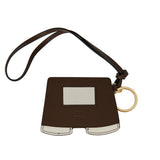Miu mini skirt leather keychain accessory