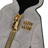 Miu ballet leather keychain accessory