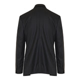 Double-breasted fitted striped jacket