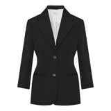Single-breasted wool blazer