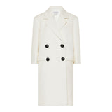 Double-breasted wool coat