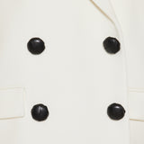 Double-breasted wool coat