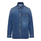 Washed denim shirt