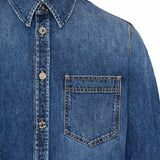 Washed denim shirt