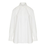 Oversized shirt with embroidered logo