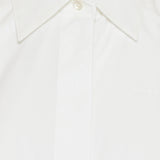 Oversized shirt with embroidered logo