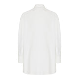 Oversized shirt with embroidered logo