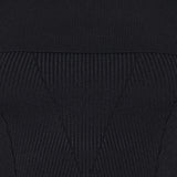 Off-shoulder ribbed knit top