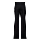 Striped straight-leg tailored trousers