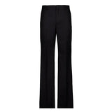 Striped straight-leg tailored trousers