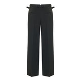 Bootcut tailored wool trousers
